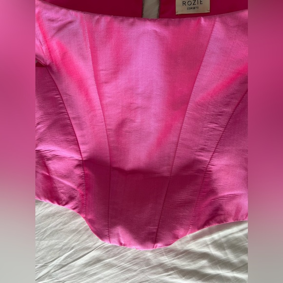 ROZIE CORSETS
Off-The-Shoulder Silk Corset Top - Picture 11 of 14